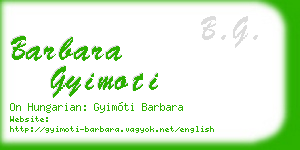 barbara gyimoti business card
