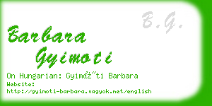 barbara gyimoti business card